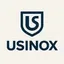 Logo da Usinox: escudo com a letra U